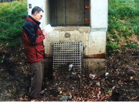 Chuck Dutill at Stormwater Riser Chuck Dutill at Stormwater Riser